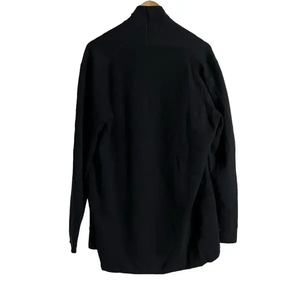 J.Crew Two-Button Black Sweater Knit Blazer Size Petite Medium - Picture 6 of 11